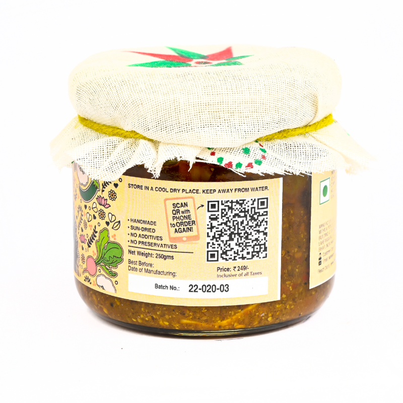 Panchranga Pickle, Gobi, Gajar, Adrak, Hari Mirch, Shalgam Mix Pickle | पंचरंगा मिक्स्ड अचार  (250/500 gm Jars)