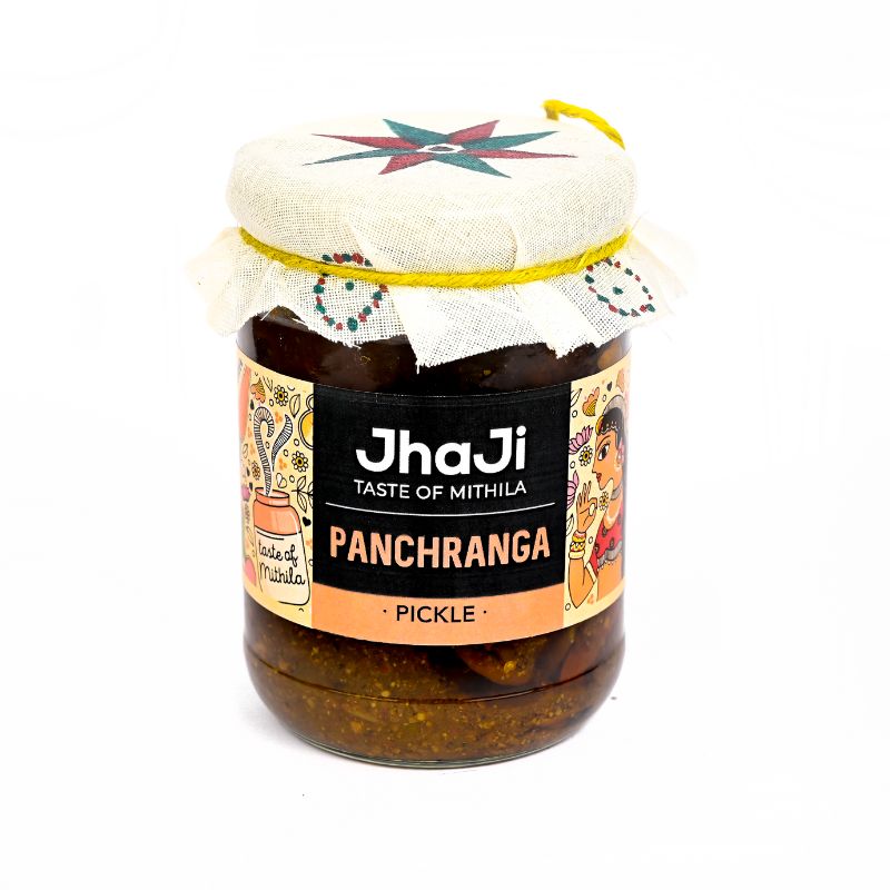 Panchranga Pickle, Gobi, Gajar, Adrak, Hari Mirch, Shalgam Mix Pickle | पंचरंगा मिक्स्ड अचार  (250/500 gm Jars)